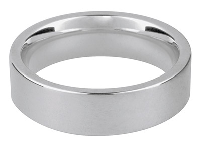 Platinum Easy Fit Wedding Ring     3.0mm, Size K, 6.5g Medium Weight, Hallmarked, Wall Thickness 1.87mm