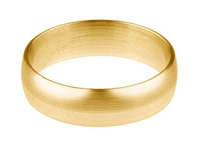 18ct Yellow Gold Blended Court     Wedding Ring 4.0mm, Size M, 1.3mm  Wall, Hallmarked, Wall Thickness   1.30mm, 100 Recycled Gold